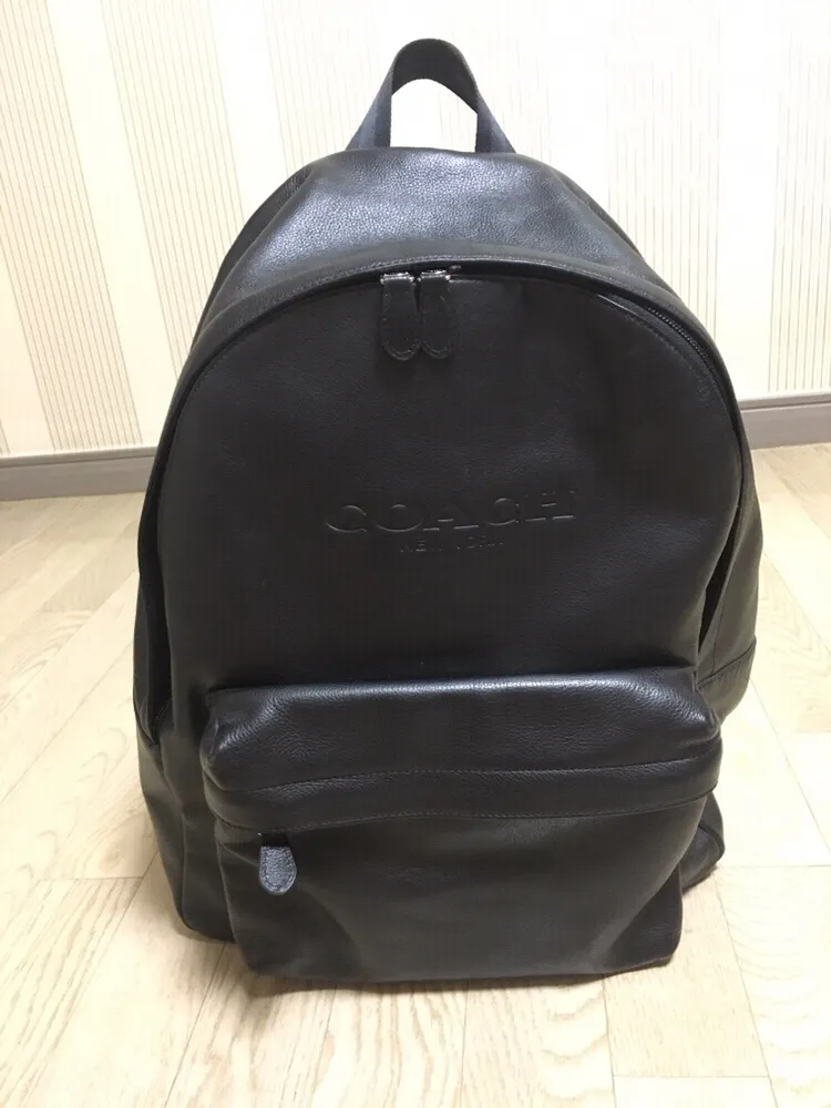 코치 정품 가죽백팩 이미지