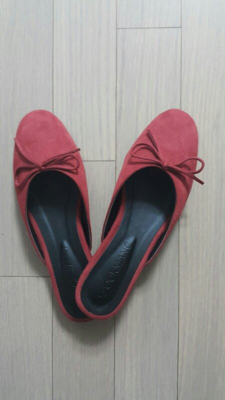 르꼬르망 뮬2센치 235사이즈 브릭(새상품)--1