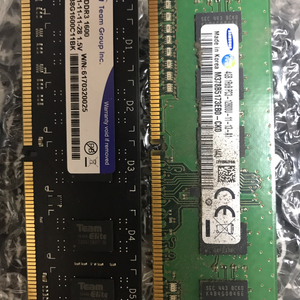 삼성ddr3 4g 팀그룹ddr3 8g 램두개팝니다