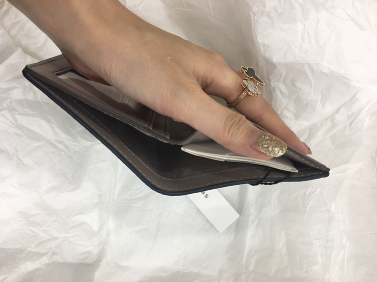 마크제입코스 정품가죽 반지갑--2