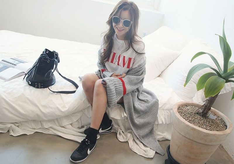 이뿐 테잎 롱 가디건--0