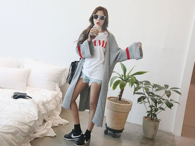 이뿐 테잎 롱 가디건--3