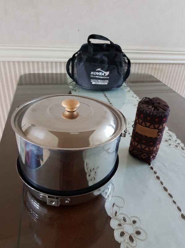 코베아 쿡웨어 코펠  통3중 스덴 (패밀리 스텐레 이미지