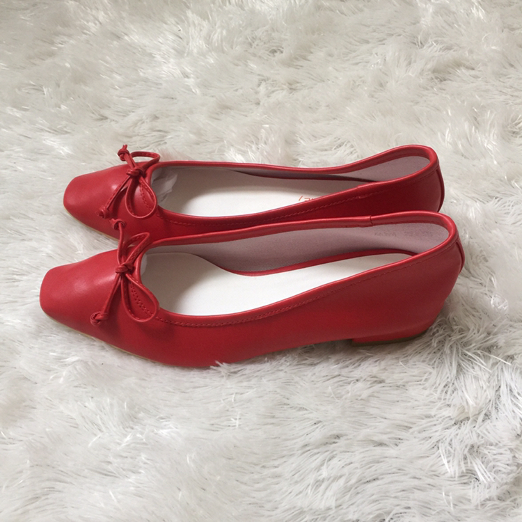 리본 플랫슈즈 팔아요--1