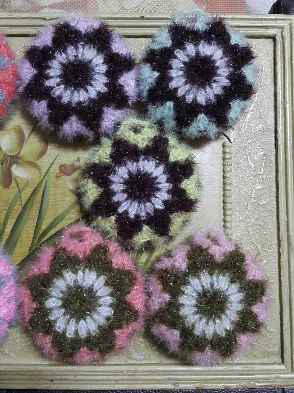 핸드메이드 수세미--2