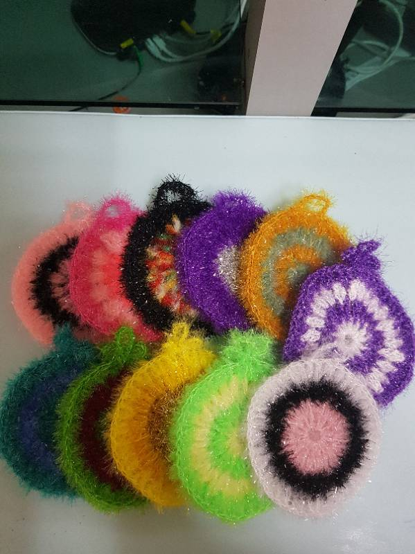 직접뜬 수세미 800원 무배 --1