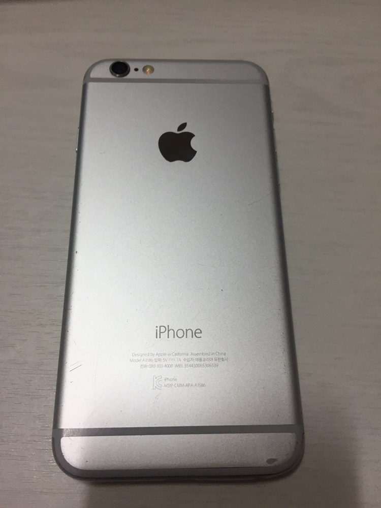 아이폰6 16g 화이트 하자있음 이미지