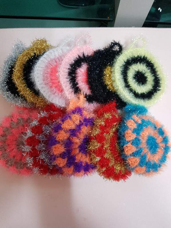 직접뜬 수세미 800원 무배 이미지