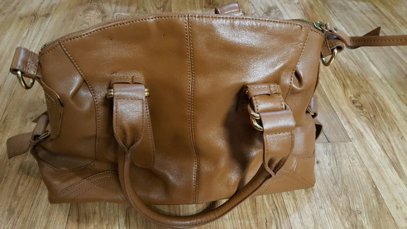 시슬리 브라운 토트백--3