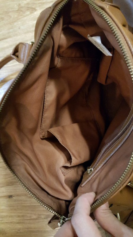 시슬리 브라운 토트백--6