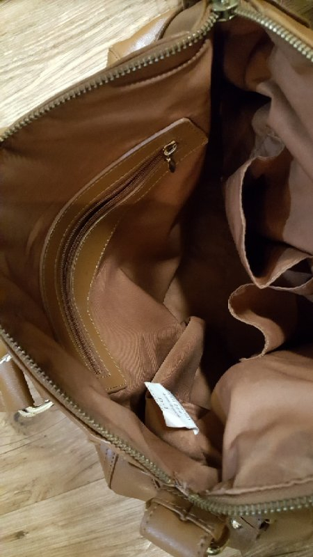 시슬리 브라운 토트백--7