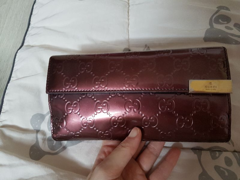 구찌 여자장지갑--1