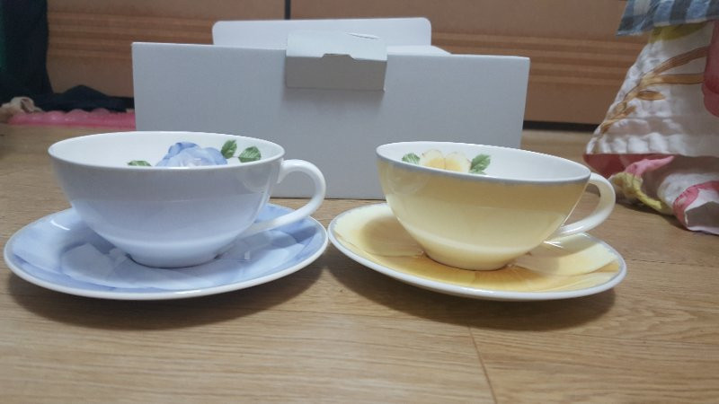 한국도자기 찻잔세트 새상품 이미지