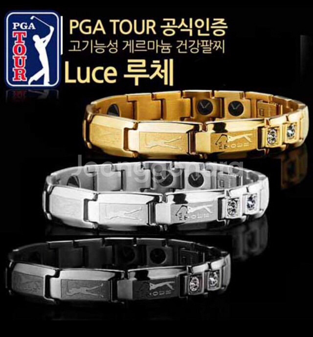 PGA TOUR 루체 게르마늄 팔찌(새상품)(미개--0