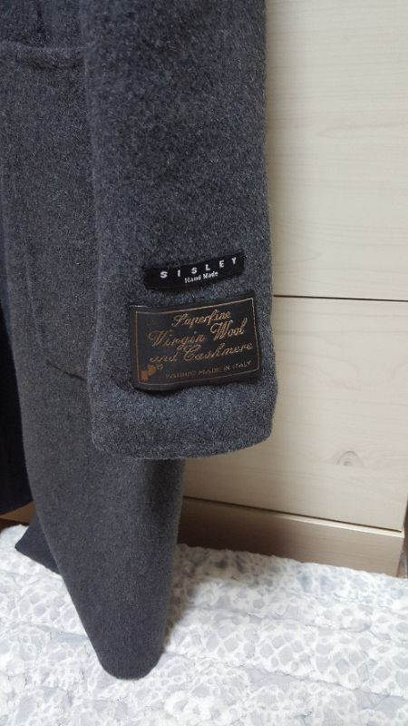 시슬리 캐시미어코트 이미지