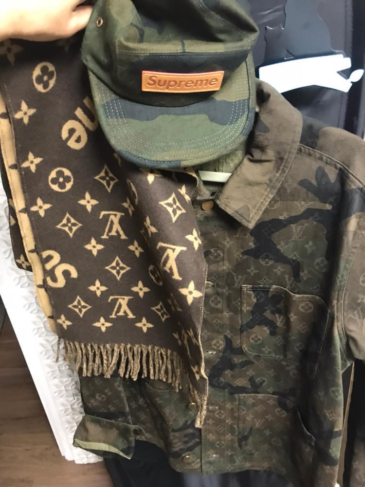 슈프림루이비통 머플러 이미지