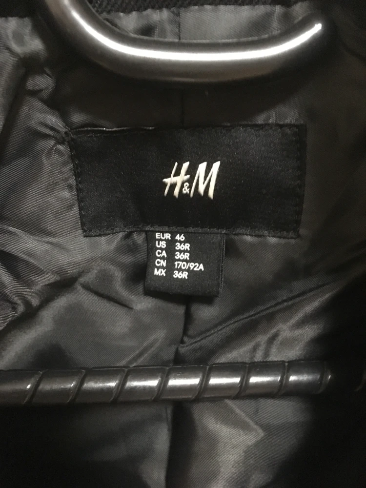 유니클로 코트 (네이비 M) H&M 피코트(블랙 이미지