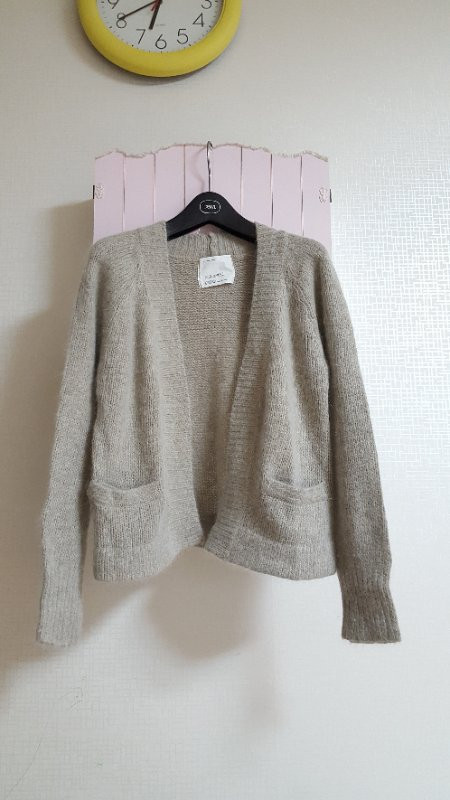 모카베이지 앙고라 가디건♡ --0