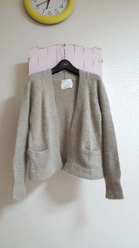 모카베이지 앙고라 가디건♡ 이미지