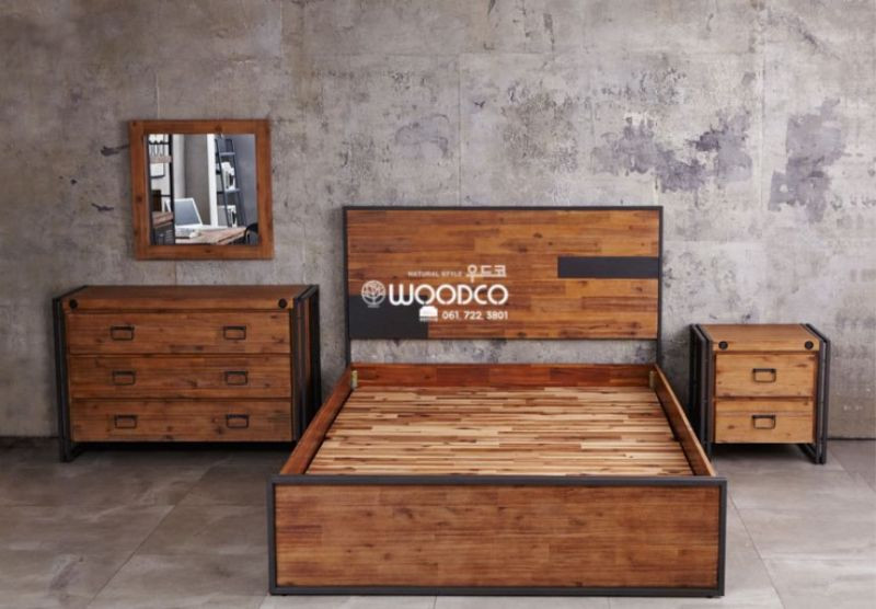 우드코 퀸침대프레임팝니다~(아산지역입니다) 이미지