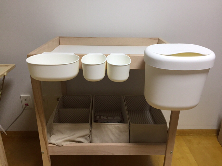 벨라아기침대+이케아기저귀교환대(서울)--3