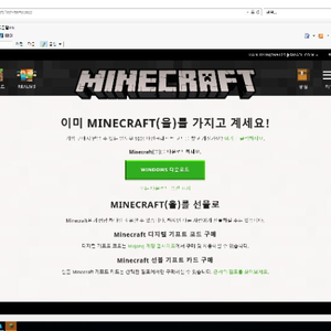 마인크래프트PC 정품