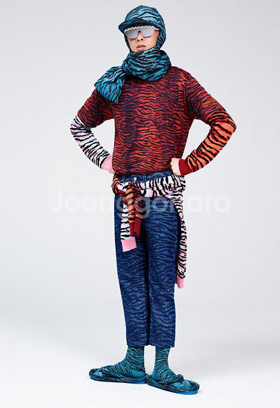 겐조xH&M 콜라보 호피바지--7