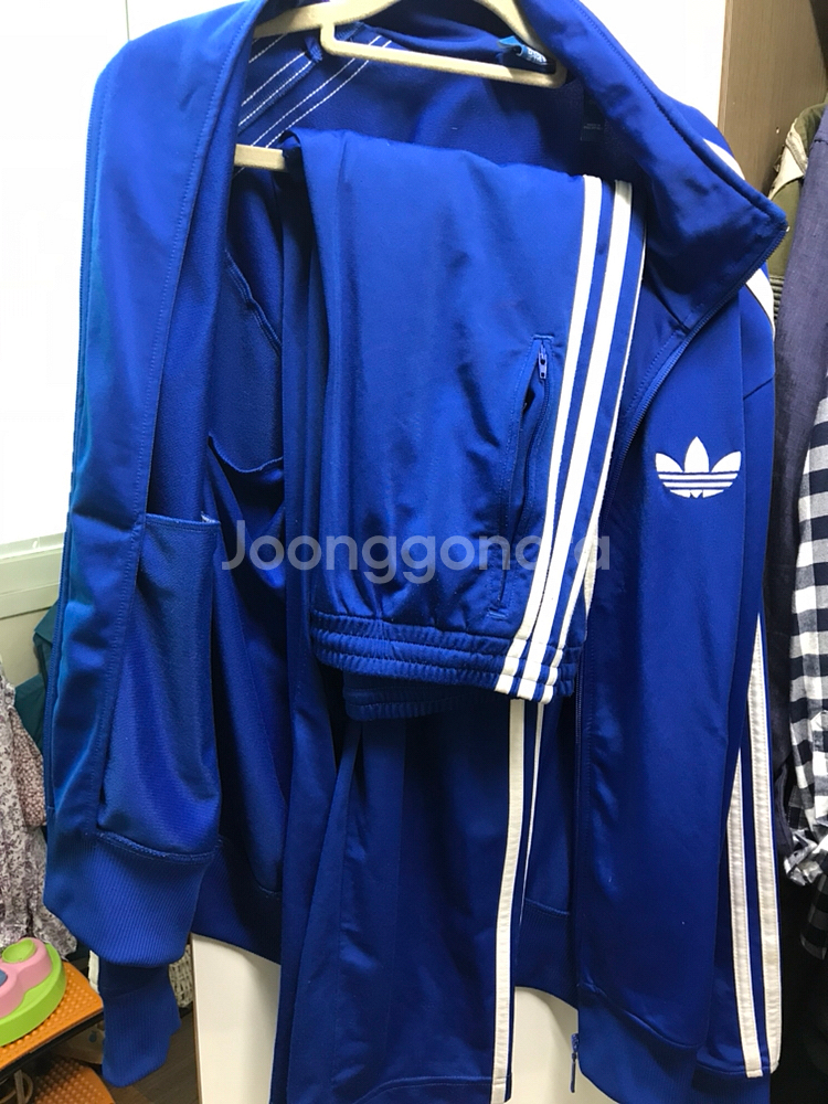 아디다스 파이어버드 파란색 트레이닝--0