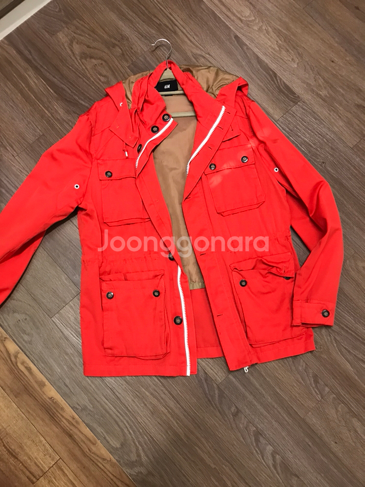 h&m 형광바람막이 마운틴자켓--0