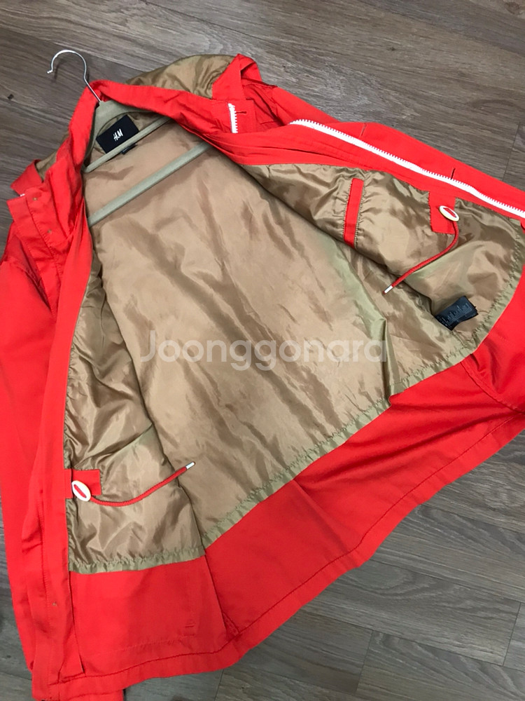 h&m 형광바람막이 마운틴자켓--4