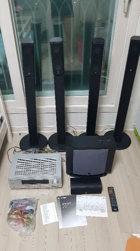 야마하 리시버 및 우퍼 스피커 홈시어터  HTR --0
