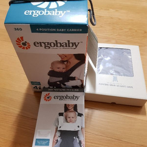 에르고360 쿨에어 아기띠 침받이 방한워머 바람막