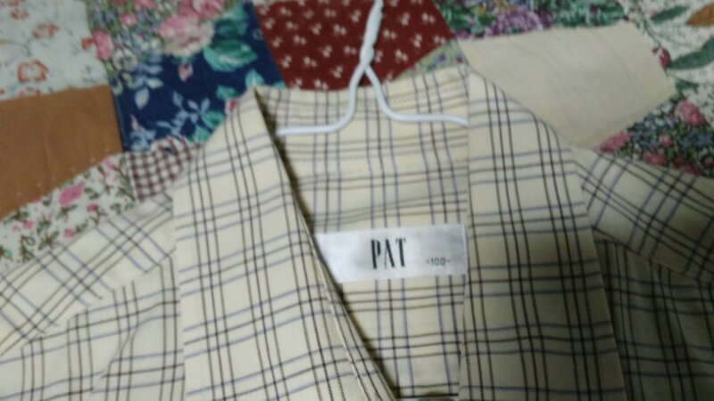 PAT체크셔츠남방L--1