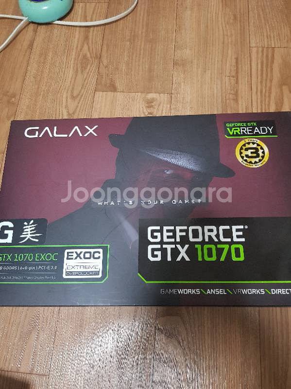 GTX 1070 갤럭시 중고 판매합니다.--3