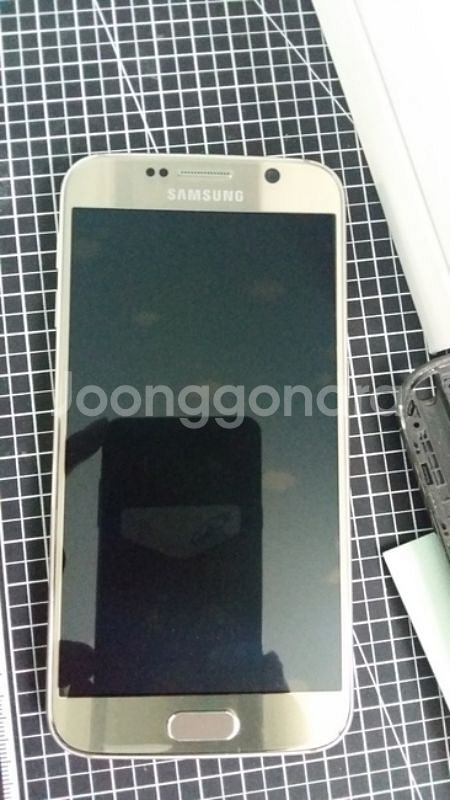 갤럭시 s6 골드 32g 공기계 풀박스 14만--0