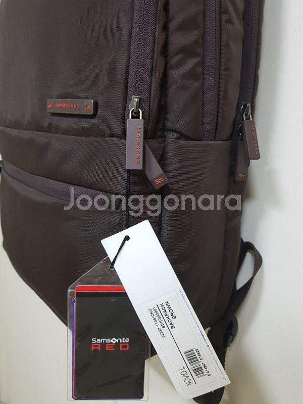 샘소나이트 노비오L 백팩 브라운색상 새상품 팝니다--1