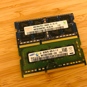 노트북 메모리 4g x 2ea ddr3 10600