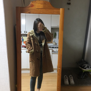 무스탕 떡볶이코트