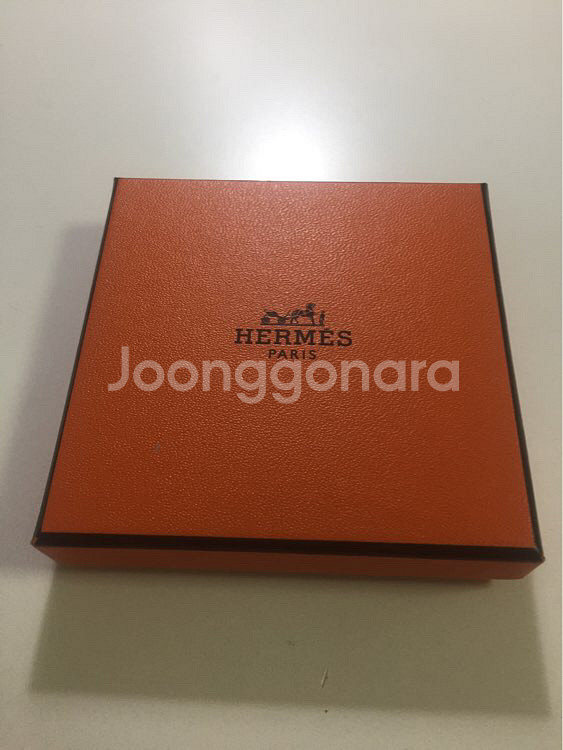 (정품) 에르메스 은장 로고 네크리스--0