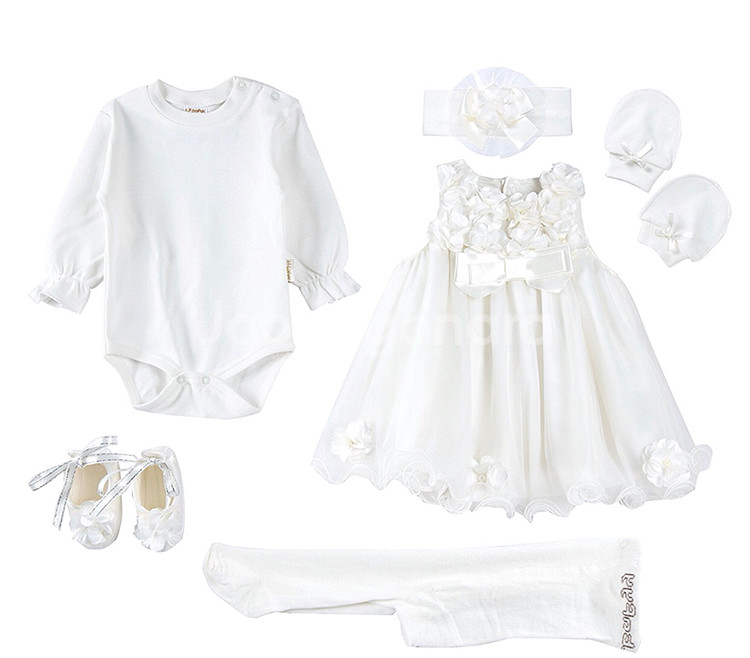 신생아~백일 여야 드레스--0