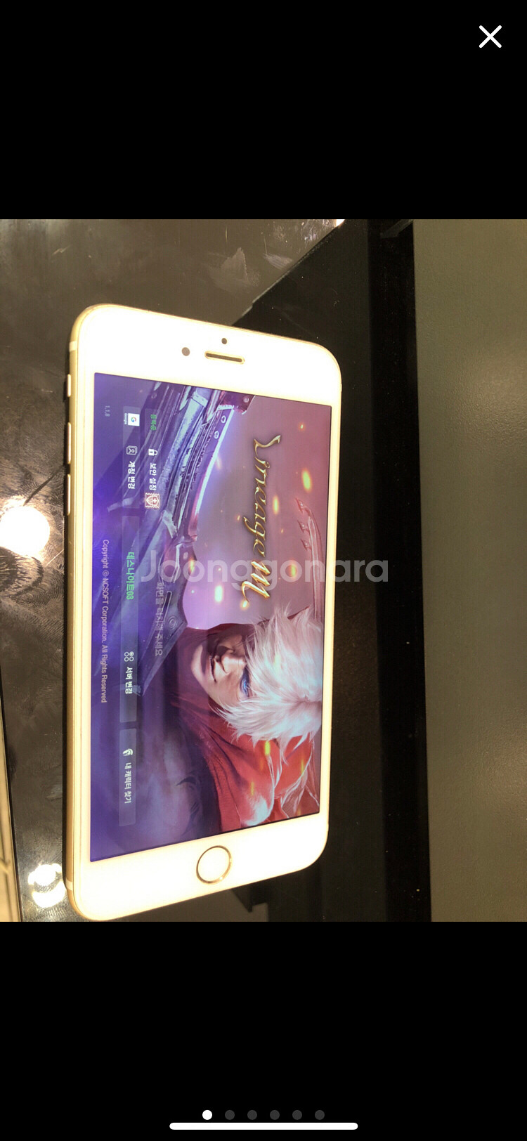 아이폰 6S+골드 언락폰--0