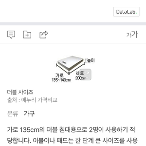 더블사이즈 매트리스 팔아요