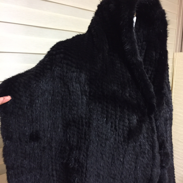 블랙 밍크 머플러숄--2