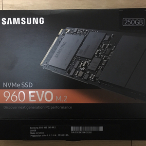 삼성 NVMe ssd 960 EVO M.2 250