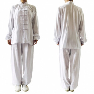 태극권도복 면도복 흰색 태극권용품 중국도복 치파오