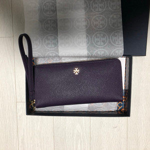 토리버치 York 장지갑 보라색(새상품)