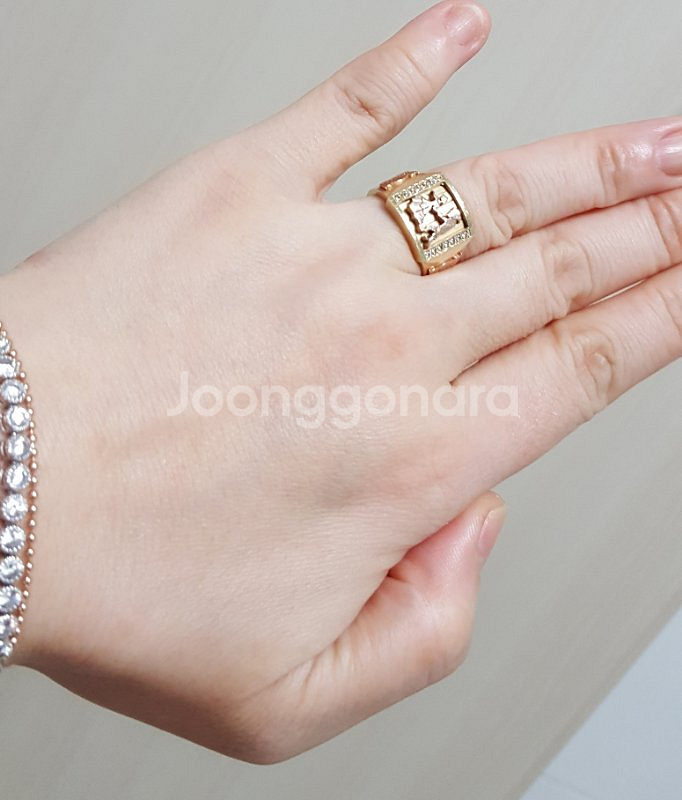 💖14k 핑크옐로 콤비 반지💖--5