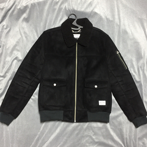 세인트페인 스웨이드 MA1 JACKET BLACK