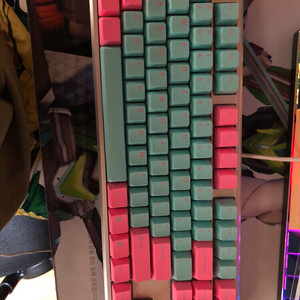 무접점 키보드 앱코 rgb