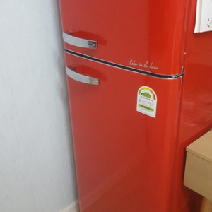 빨간 인테리어 냉장고+전자렌지